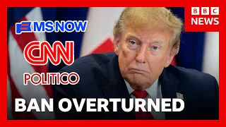 Trump's White House media ban overturned by US judge | BBC News