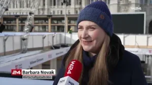 Letzte Aufbauarbeiten für den 31. Wiener Eistraum