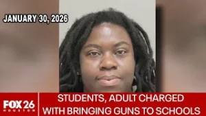 Students, adult charged with bringing guns to schools