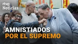 Supreme Court applies amnesty for embezzlement to Junqueras, Turull, Romeva, and Bassa | RTVE News