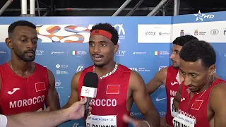 Mediterranean Games "Taranto 2026" - Athletics.. Walid El Boussiri after the Moroccan national te...