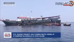 PCG, muling itinaboy ang Chinese militia vessel at 22 sampans na bumalik sa Kota Island