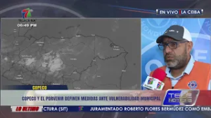 COPECO y El Porvenir definen medidas ante vulnerabilidad municipal