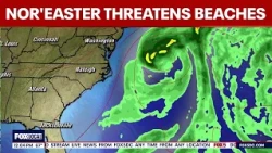 Offshore nor'easter threatens DE, MD, VA & NJ beaches
