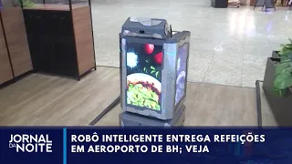 Smart robot delivers meals at Belo Horizonte airport | Jornal da Noite
