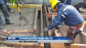 Construcción baja 24 1% en Zacatecas