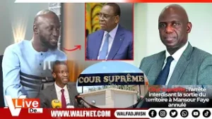 La Cour suprême rétablit Mansour dans ses droits:"M.Faye sou djotul papier du guen deukbi"Pape ND