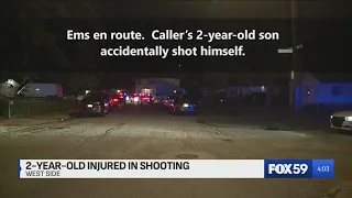 2-year-old boy critically injured in accidental shooting on Indy's west side