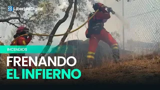 INCENDIOS | Ataque directo contra el fuego en Sotillo de la Adrada