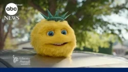 'Liberty Biberty must go!' Protest over car insurance mascot