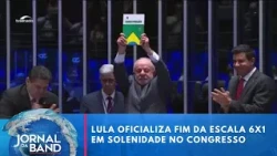 Lula enacts end of 6x1 work schedule in Congress and displays Constitution | Jornal da Band