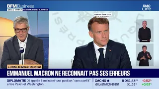Emmanuel Macron refuses to own his mistakes