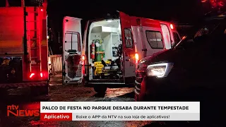 Five injured, pregnant woman falls ill, and event cancelled after storm in Patos de Minas