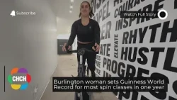 Burlington woman sets Guinness World Record for most spin classes in one year