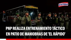 🔴🔵 PNP conducts tactical training at 'El Rápido' bus depot