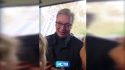 Vučić: Danas sam dobio najslađi poljubac od jedne princeze!