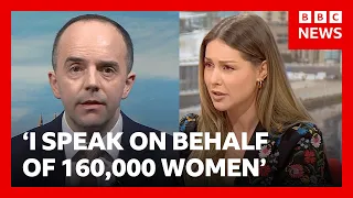 Louise Thompson quizzes UK health secretary on England maternity report | BBC News