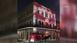 Light show projected on historic French Quarter building stirs controversy
