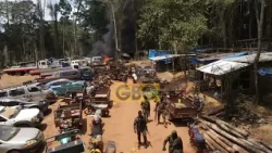 Forestry Commission Gh immobilises veh. and destroys mining equipment in anti-galamsey operation
