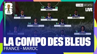 LIVE - FRANCE's LINEUP to FACE MOROCCO!