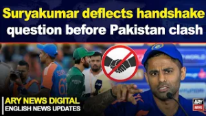 Suryakumar deflects handshake question before Pakistan clash || ARY News English News Updates