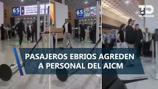 Aeroméxico passengers start a brawl at AICM T2; allegedly intoxicated