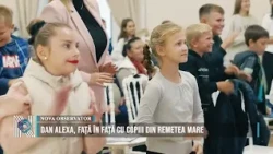 Dan Alexa, face-to-face with the children of Remetea Mare