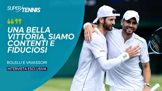 Simone Bolelli and Andrea Vavassori after the first round at Wimbledon