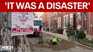 South Philly homes flooded again after water line damaged