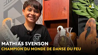 PORTRAIT. Mathias Svenson, 11, world fire dance champion