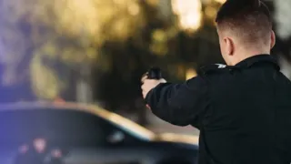 Security guard confronts alleged mugger