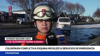 Collision at Avenida España and Hornillas leaves two people injured in Punta Arenas