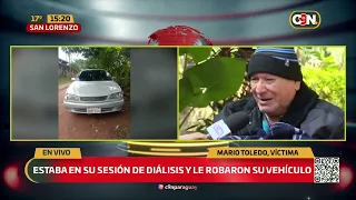 Car stolen while he was at dialysis