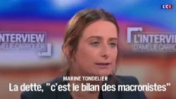 The debt, "it's the Macronists' track record": Marine Tondelier｜LCI