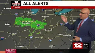 First Alert Forecast: Dry Wednesday (Aug 19) with a dip in humidity