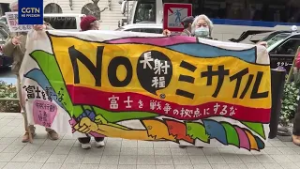 В Токио прошла акция протеста против планов по снятию ограничений на экспорт вооружений