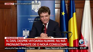 Nicușor Dan: Early elections sound good in theory. In practice, they mean 5 months without budget...
