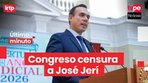 Pleno del Congreso aprueba censurar a José Jerí