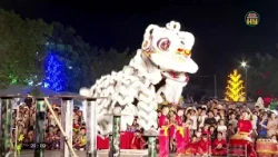 Exciting Lion, Dragon, and Unicorn Dance Competition at the Keo Pagoda Autumn Festival