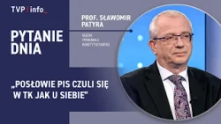 Sławomir Patyra: PiS MPs acted like they owned the Constitutional Tribunal | QUESTION OF THE DAY
