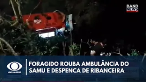 Roubo de ambulância do Samu acaba em acidente no RS