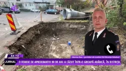 WOMAN FALLS INTO A PIT