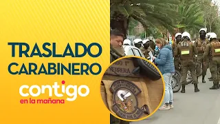 THEY WORE BLACK RIBBONS: This is how Carabineros transported the corporal shot in Lo Espejo - Con...