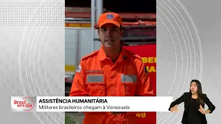 Brazilian military personnel arrive in Venezuela for humanitarian aid