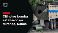 Volqueta cargada de explosivos estalló cerca de la base militar de Miranda, Cauca