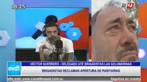 HECTOR GUERRERO - DEL ATE SPMF - BRIGADISTAS RECLAMAN REAPERTURA DE PARITARIAS