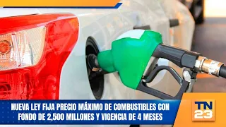 New law sets maximum fuel prices with 2.5 billion fund and 4-month duration