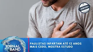 São Paulo residents suffer heart attacks up to 12 years earlier, study shows | Jornal da Band | H...