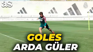 Los GOLAZOS de ARDA GÜLER en el ENTRENAMIENTO del REAL MADRID