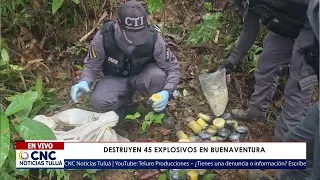 Ejército destruyó 45 explosivos improvisados en zona rural de Buenaventura